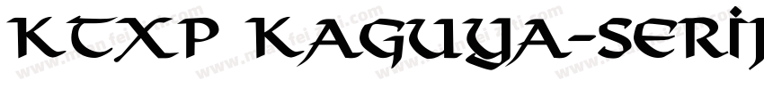 KTXP Kaguya-Serif-Bo字体转换
